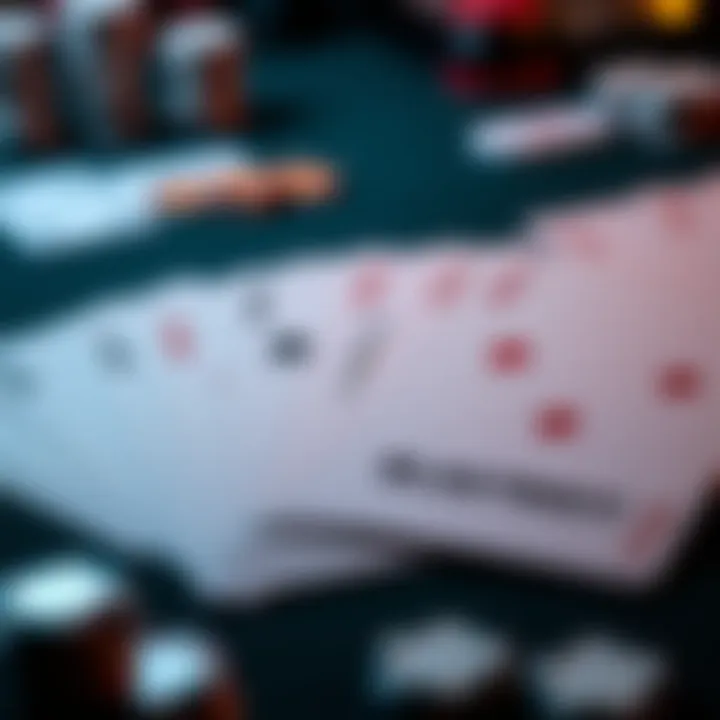 An array of strategy cards highlighting key blackjack tactics.