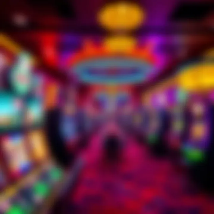 Gaming floor with vibrant atmosphere and diverse gaming options