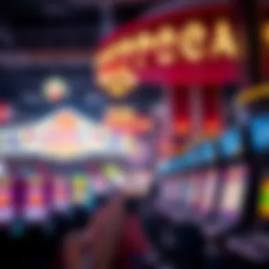 Vibrant atmosphere of the Circa Casino floor filled with gaming machines