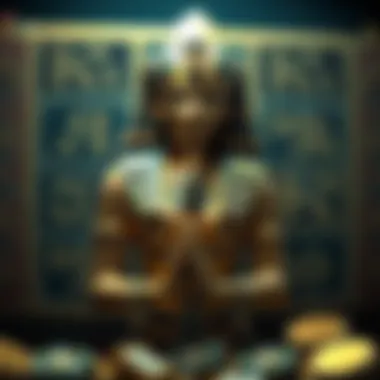Animated depiction of Cleopatra symbol triggering bonus features