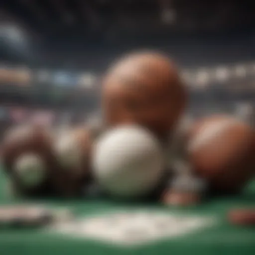 Illustration depicting various types of sports betting