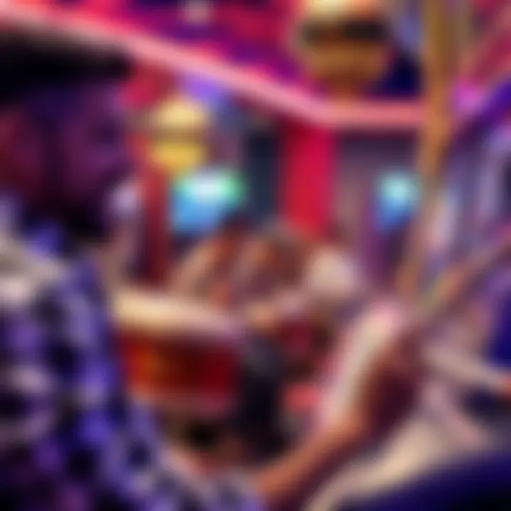 Player enjoying Dancing Drums gameplay