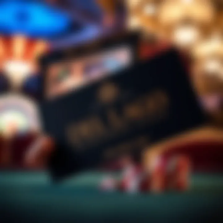 Close-up of the Del Lago Casino Rewards Card