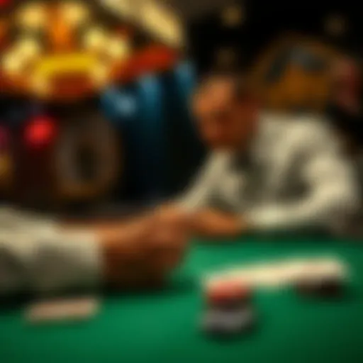 Strategic gameplay in double hand poker showcasing complex decision-making.