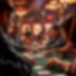 A vibrant spades game in action with players focused and engaged.