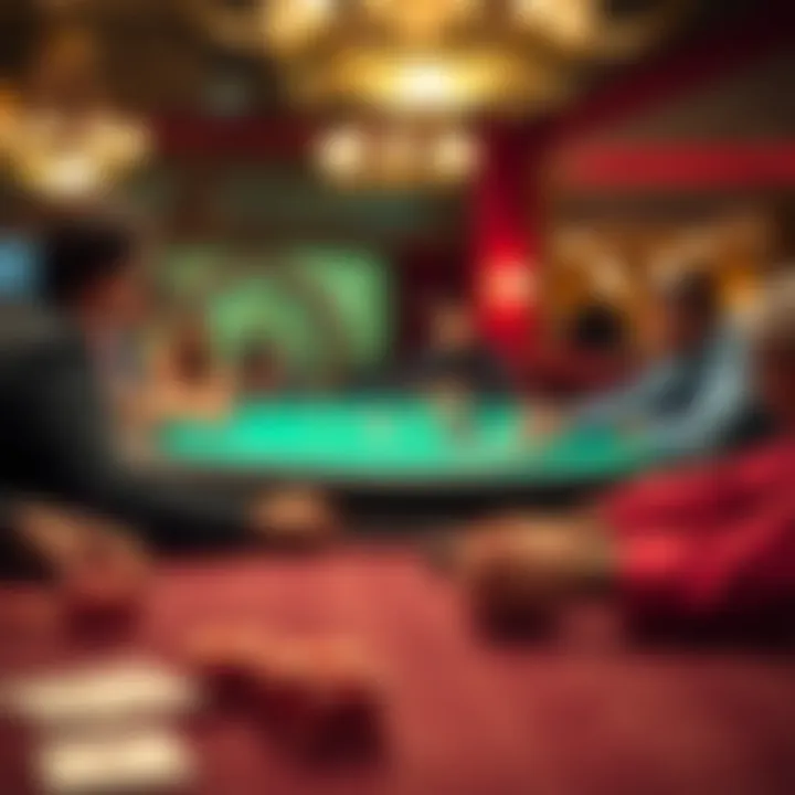 High-stakes table games attracting eager players