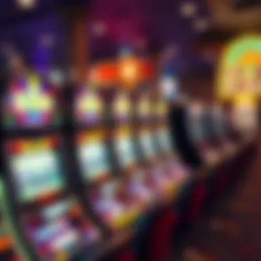 Exciting slot machines with bright lights and graphics