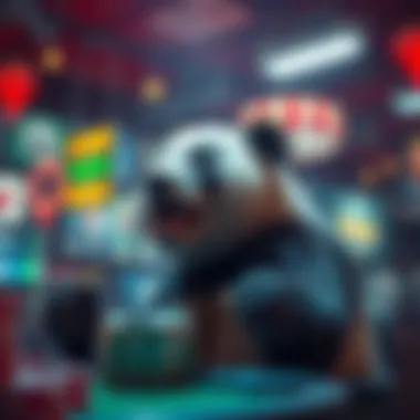 Conceptual artwork representing the excitement of online betting culture