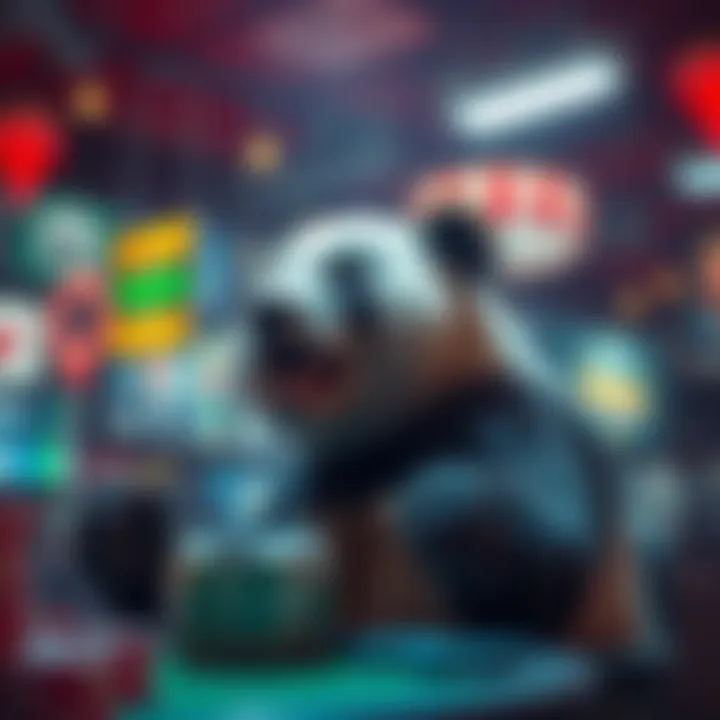 Conceptual artwork representing the excitement of online betting culture