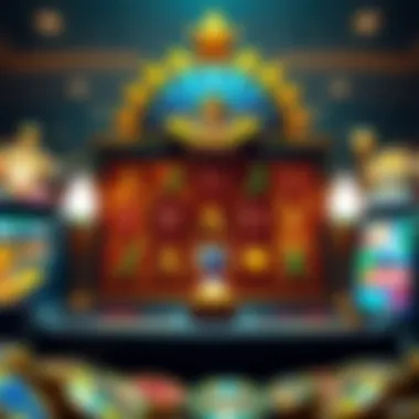 Intricate design of the Egyptian Jewels slot machine