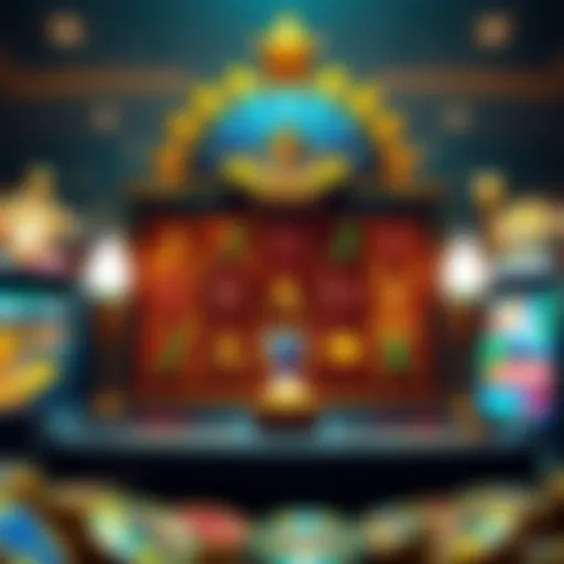 Intricate design of the Egyptian Jewels slot machine