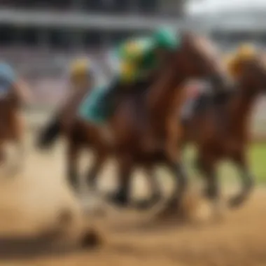 Horse Racing Action at Churchill Downs Horse racing in action at Churchill Downs