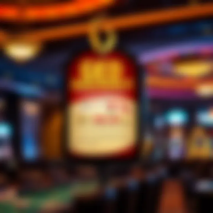 Promotional signage highlighting discounts available for guests