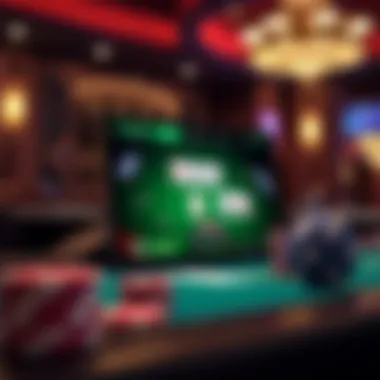 User interface of a popular free blackjack game application