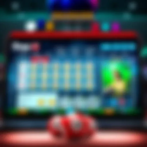 Visual representation of free lotto site interface