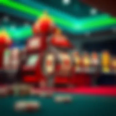 An illustration highlighting the evolution of slot machine technology over the years.