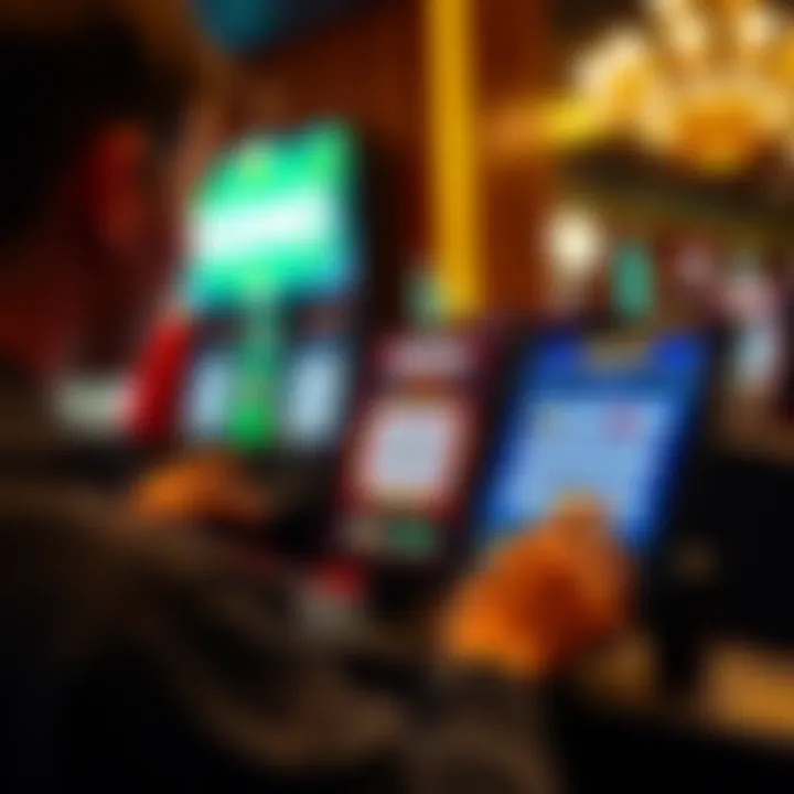 Player engaging with an online Keno game on a digital device