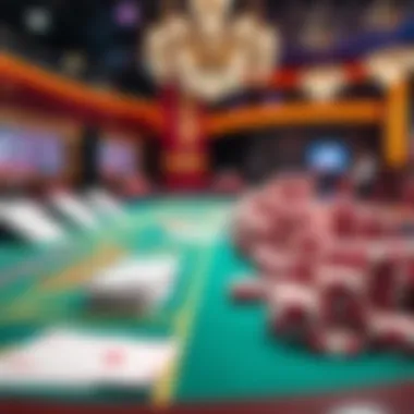 An array of betting options displayed on a vibrant gaming table, emphasizing the variety of choices available.