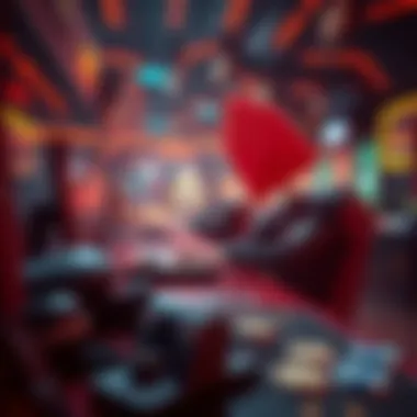 A futuristic concept art depicting the potential evolution of the gaming and cryptocurrency landscape.