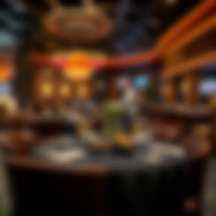 Luxury dining area within Hard Rock Casino offering a unique culinary experience
