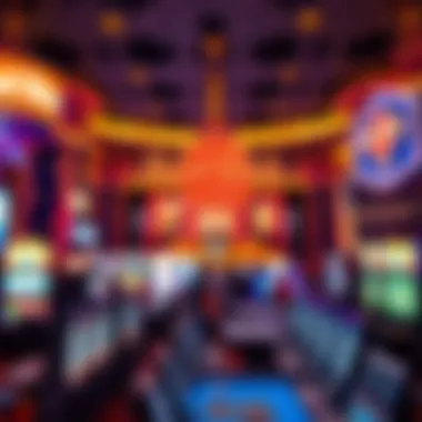 Hard Rock Casino's gaming floor bustling with activity and excitement