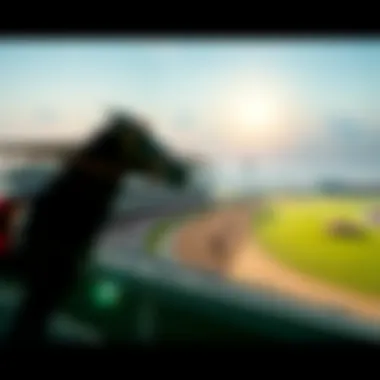 Spectacular view of the iconic Dubai racetrack, illustrating the grandeur of the racing scene