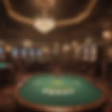 Interior of a luxurious casino game room