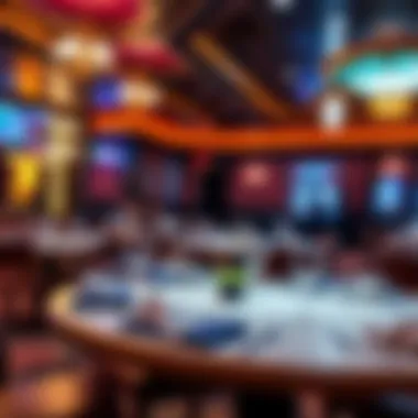 Gourmet dining area offering a diverse menu for guests