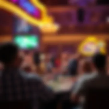 Live entertainment event attracting an enthusiastic crowd