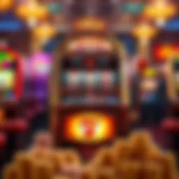 Classic slot machine design with vibrant colors