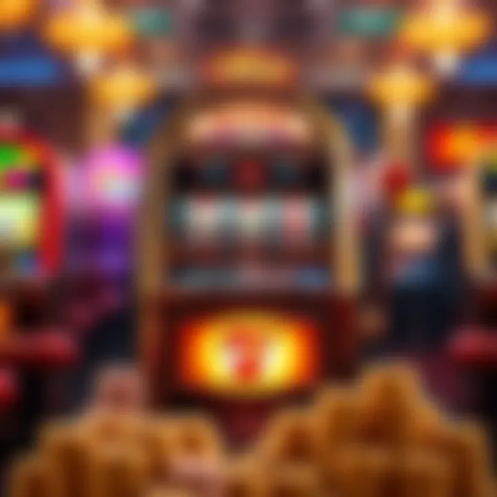 Classic slot machine design with vibrant colors