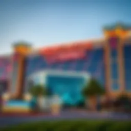 Exterior view of Newcastle Casino showcasing its modern architecture