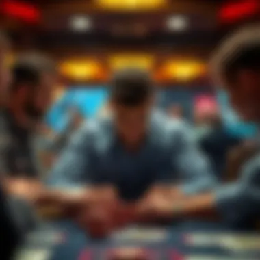 An engaging depiction of psychological aspects in poker gameplay