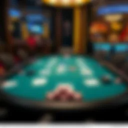A digital table layout for No Limit Texas Hold'em