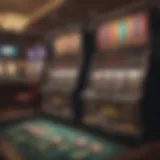 Virtual slot machine interface showcasing no money slots