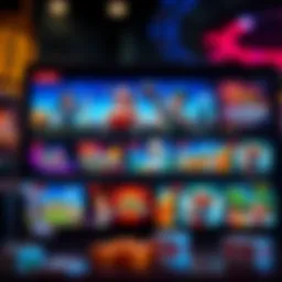 A vibrant online casino interface showcasing diverse games