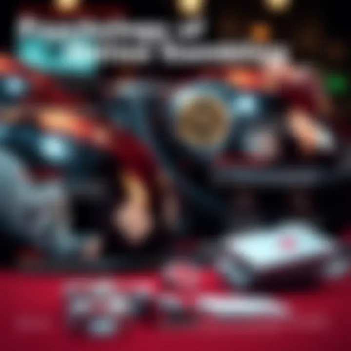 An infographic illustrating the psychology of online gambling