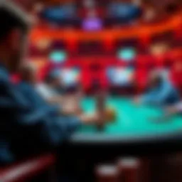 A high-stakes online poker game in progress