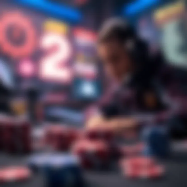 A conceptual image depicting risk management strategies in gaming