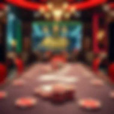 A captivating poker table setup