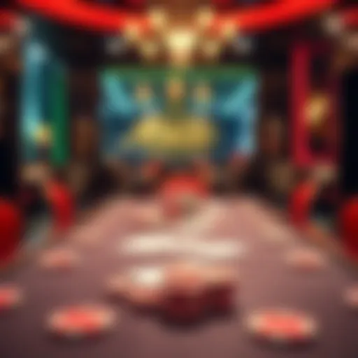 A captivating poker table setup