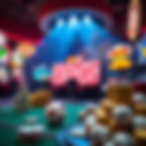 A captivating overview of online lottery games with vibrant graphics