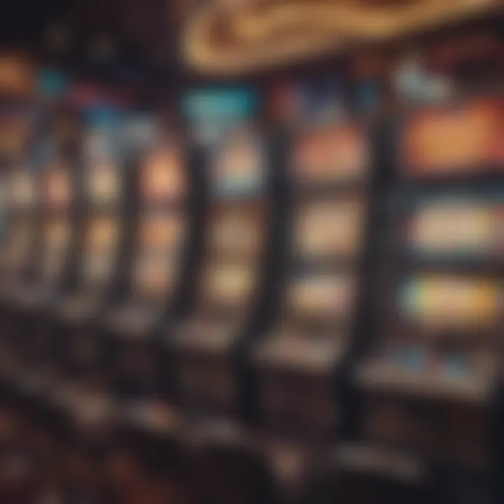 A visually appealing array of colorful slot machines showcasing various themes