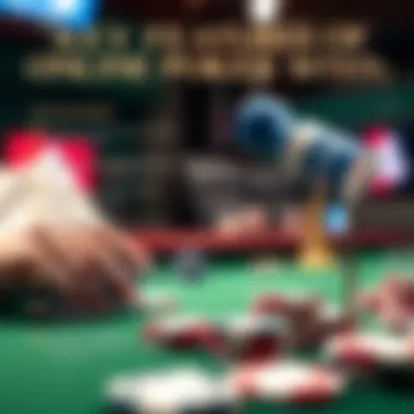 An infographic showcasing the top features of online poker sites