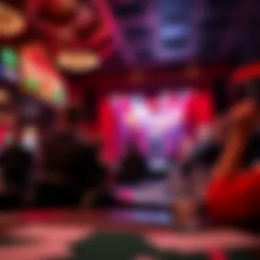 Exciting live entertainment event on stage at the casino