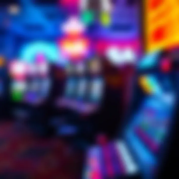 Graph depicting the financial trends related to slot machine revenues