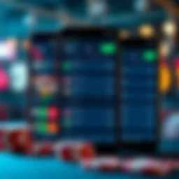 Overview of sports betting app interface