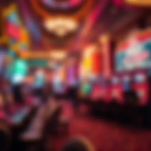 A vivid depiction of a Las Vegas casino floor buzzing with excitement