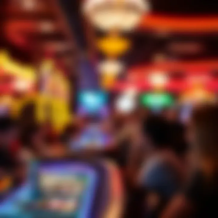 Entertainment event taking place at a casino venue, filled with excitement