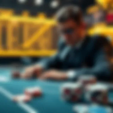 Visual representation of strategic advantages in high-stakes betting